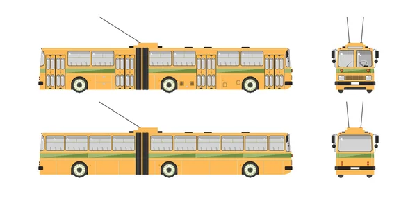 Trolleybus nummer ett — Stock vektor