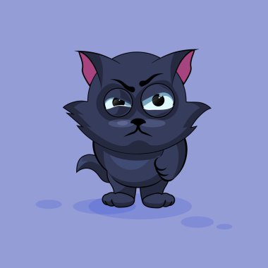 Siyah kedi kızgın