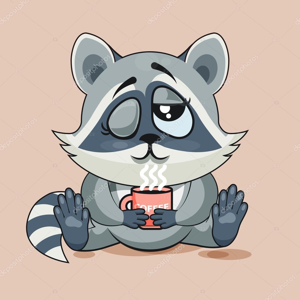 Raccoon cub Good morning Stock Vector Image by ©MarynaBolsunova #107525568 Raccoon cub Good morning Stock Vector Image by ©MarynaBolsunova #107525568
