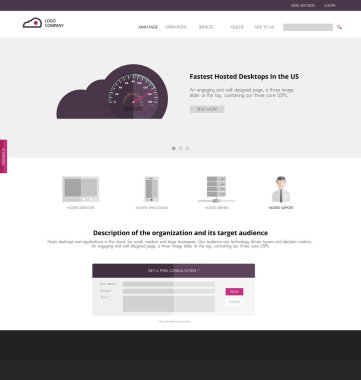 Düz tasarım site başlatmak için