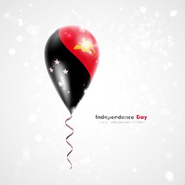 Papua - Yeni Gine balon üzerinde bayrağı