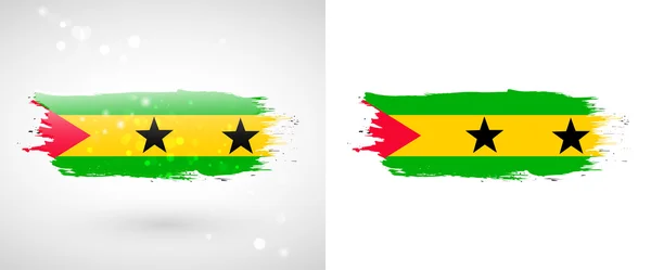 Drapeau de Sao Tomé et Principe — Image vectorielle