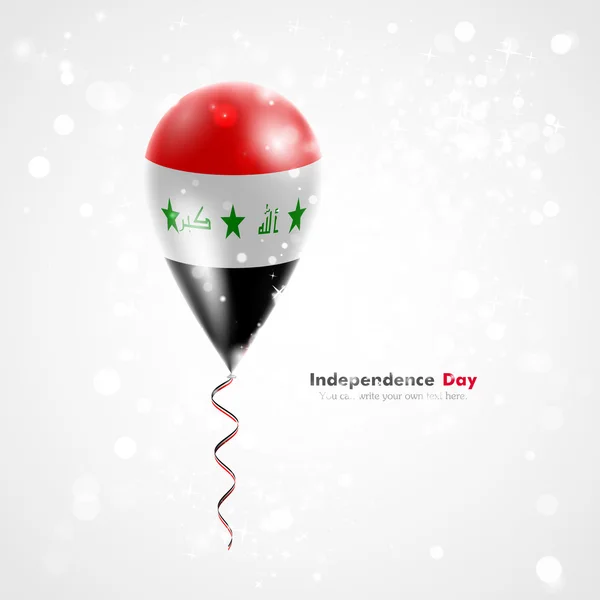 Flagge des Irak auf Ballon — Stockvektor