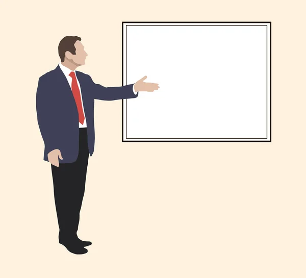 Manager shows Items objectives text — Stock Vector