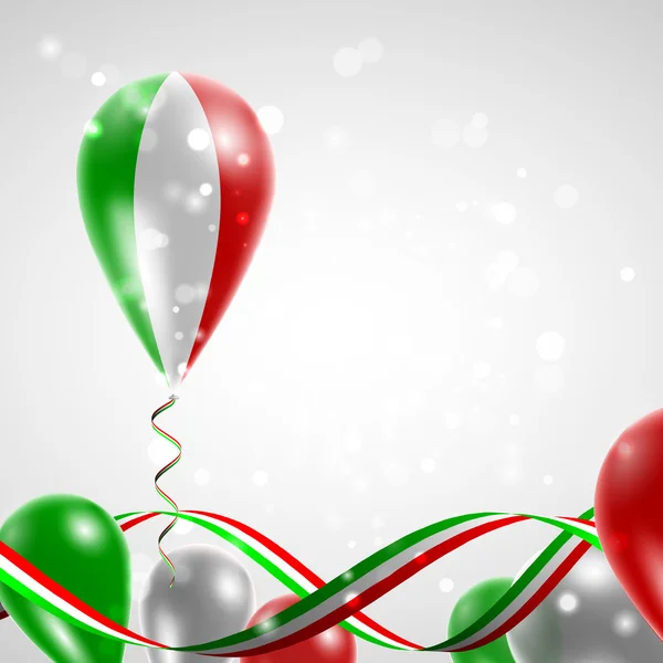 Vlag van Italië op ballon — Stockvector