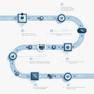  Soyut infographics yol. Kontrol kollarını birbirleriyle iletişim kurma. Temiz ve minimalist tasarımı. Kullanılan bilgi grafikler, raporlar, kayıt verilerini, Web siteleri, basılı malzemeler için vb.