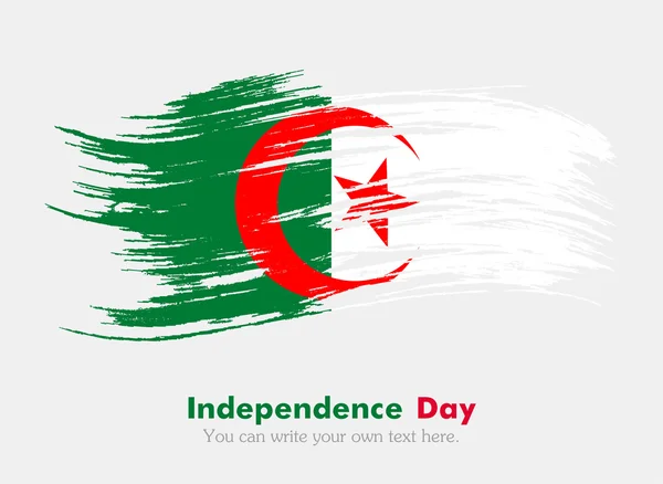 Flaga Algierii w stylu nieczysty — Zdjęcie stockowe