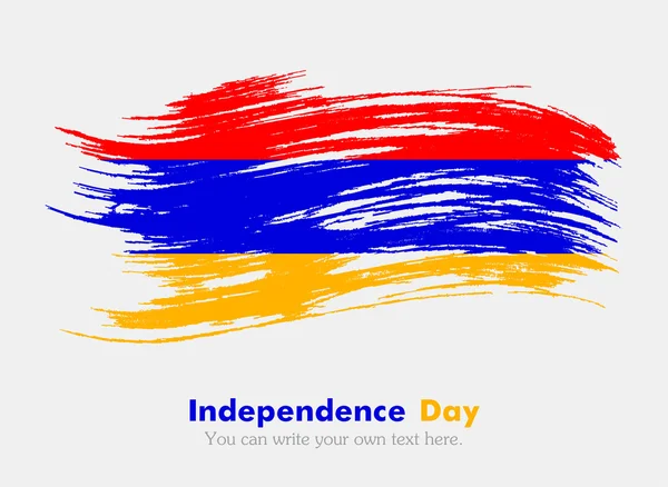 Flaga Armenii w stylu nieczysty — Zdjęcie stockowe