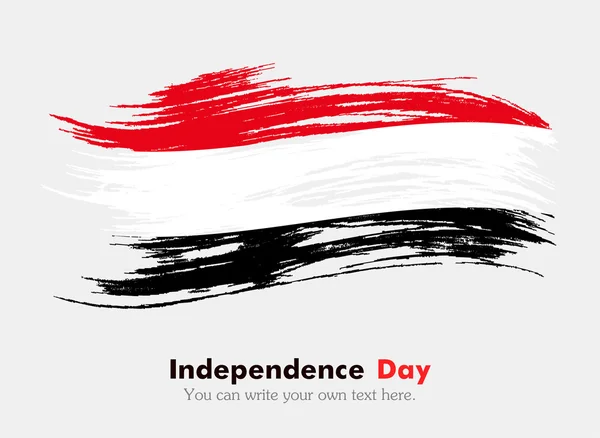 Flag of Yemen in grungy style — Stock Photo, Image