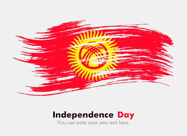 Bandiera del Kirghizistan in stile grungy — Foto Stock