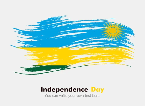 Bandeira de Ruanda em estilo grungy — Fotografia de Stock