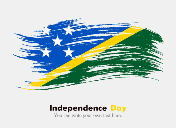Флаг Соломоновых Островов — стоковое фото