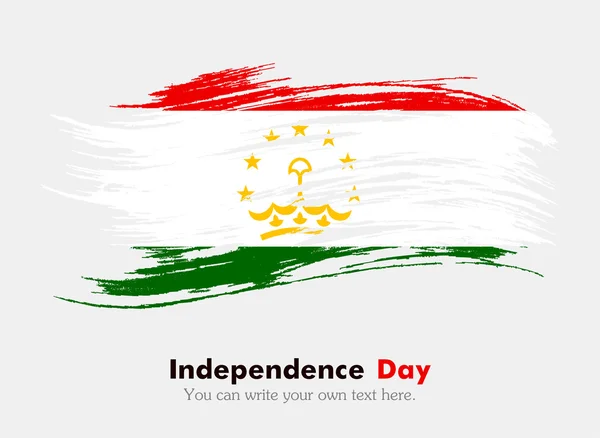 Bandeira do Tajiquistão em estilo grungy — Fotografia de Stock