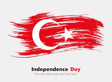 Türkiye'nin bayrak grungy tarzı.