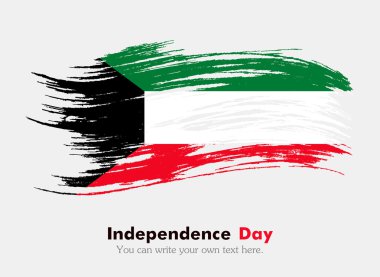 Kuveyt bayrağı grungy tarzı.