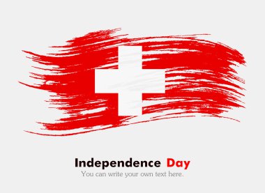 Eski tarzda İsviçre bayrağı.