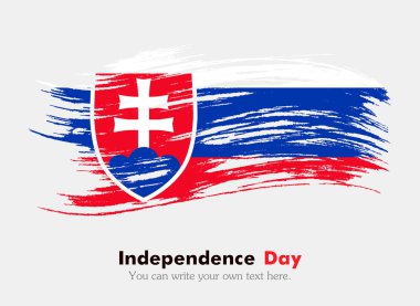 Slovak bayrak grungy tarzı.