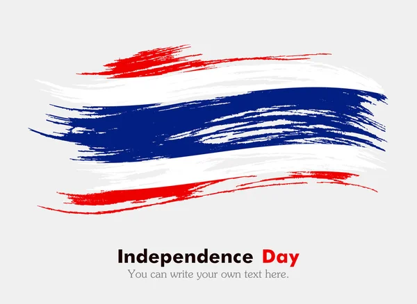 Drapeau de la Thaïlande dans le style grungy . — Image vectorielle