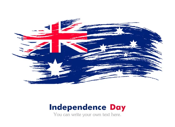 グランジ スタイルでオーストラリアの旗. — ストックベクタ