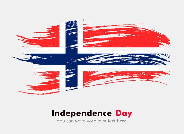 Eski tarzda Norveç bayrağı. — Stok Vektör