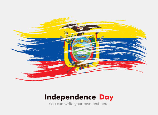 Флаг Эквадора в грандиозном стиле
.