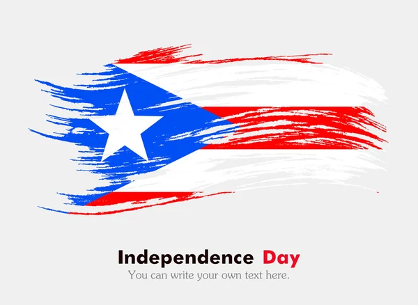 Bandeira de Puerto Rico. — Vetor de Stock