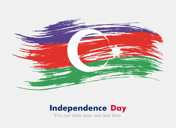 Eski tarzda Azerbaycan bayrağı.