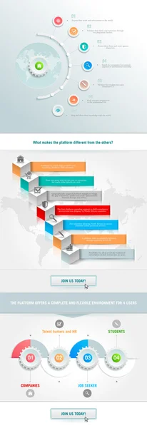 Elemento infográfico vetorial — Vetor de Stock