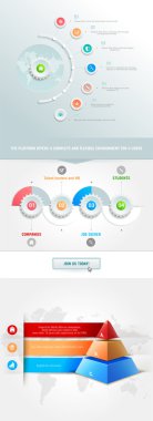 vektör infographics öğesi