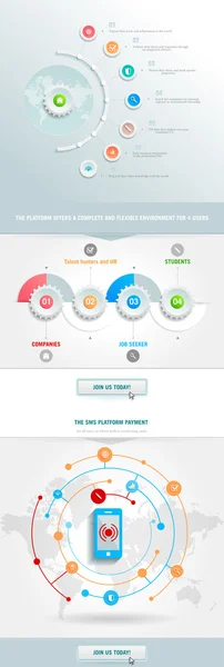 Elemento infografico vettoriale — Vettoriale Stock