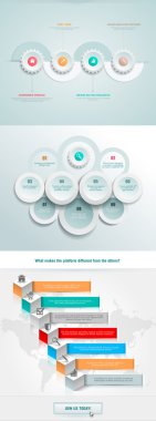 iş infographics öğesi