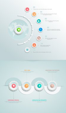 business infographics element clipart