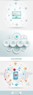 iş infographics öğesi