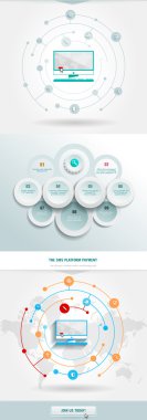 iş infographics öğesi