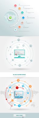 iş infographics öğesi