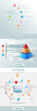 Piramit öğeyle infographics