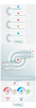 iş infographics öğesi