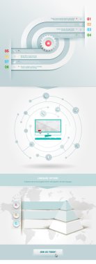 Piramit öğeyle infographics