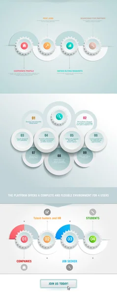 Elementul infografic de afaceri — Vector de stoc
