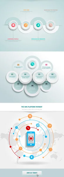 Elemento de infográficos de negócios — Vetor de Stock