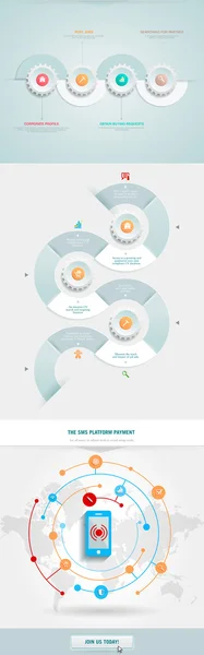 Elemento de infografía empresarial — Archivo Imágenes Vectoriales