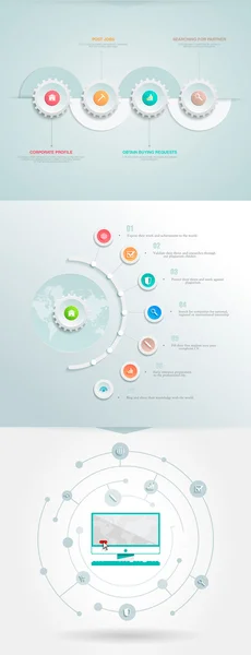 Elemento de infográficos de negócios — Vetor de Stock