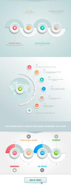 Élément infographie d'entreprise — Image vectorielle