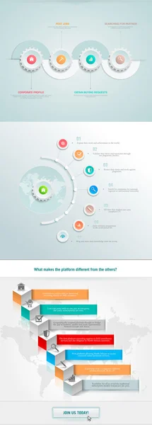Zakelijke infographics element — Stockvector