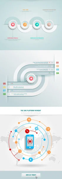 Elemento infografico aziendale — Vettoriale Stock