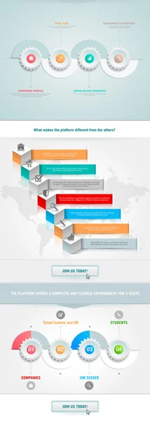 Elemento de infográficos de negócios — Vetor de Stock