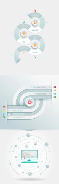 Elemento de infográficos de negócios — Vetor de Stock