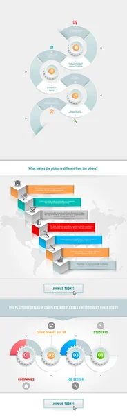 Elemento de infográficos de negócios — Vetor de Stock