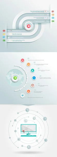 Elemento de infográficos de negócios — Vetor de Stock