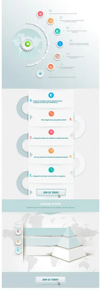 Infografika prvek s pyramidou — Stockový vektor